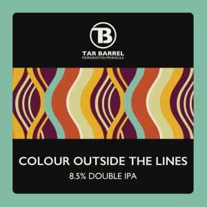 Tar Barrel Colour outside the lines double IPA beer